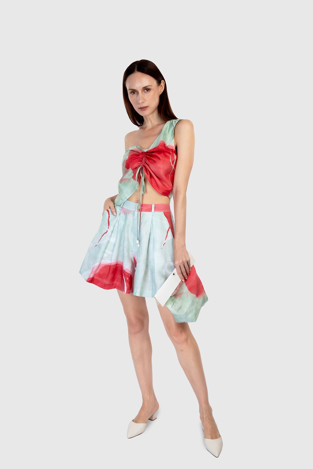strapless open back dress Pleated Bodice Chiffon Maxi Dress, Dusty Green – Jolie Moi Retail