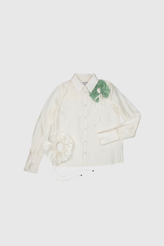 Floral Appliqué Shirt