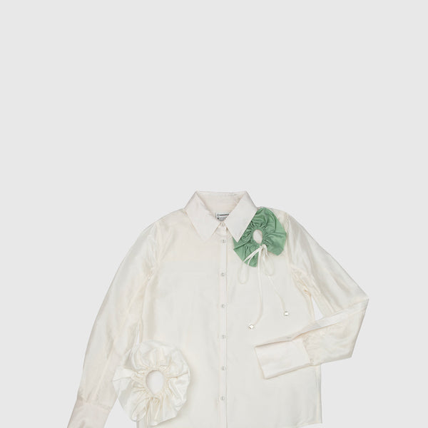 Floral Appliqué Shirt