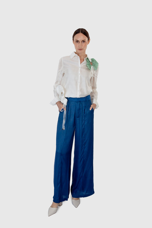 High-Waisted Suit Pants