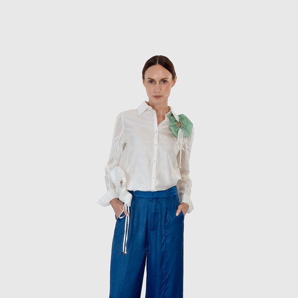 High-Waisted Suit Pants