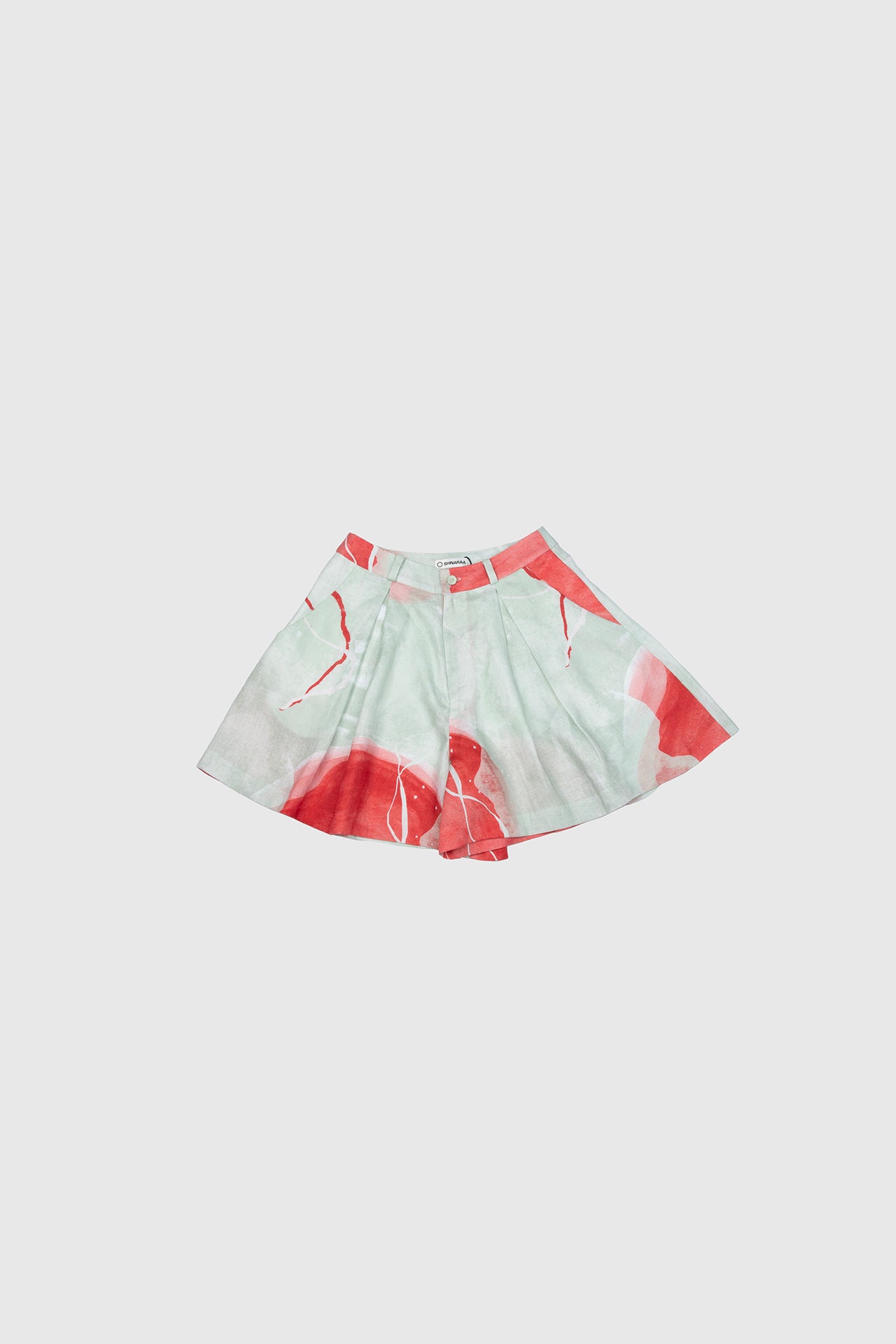 Pleated Suit Shorts