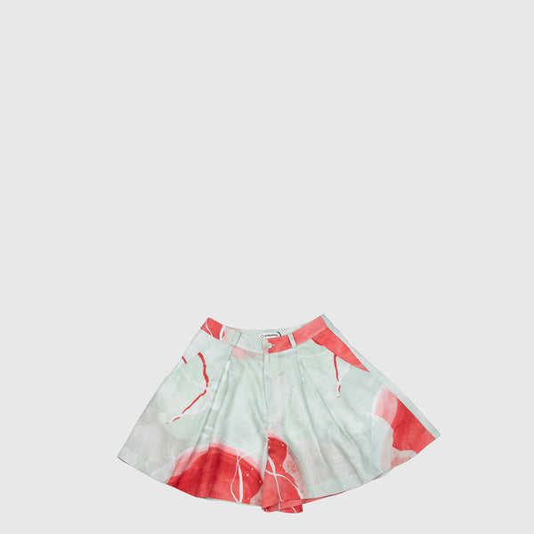 Pleated Suit Shorts