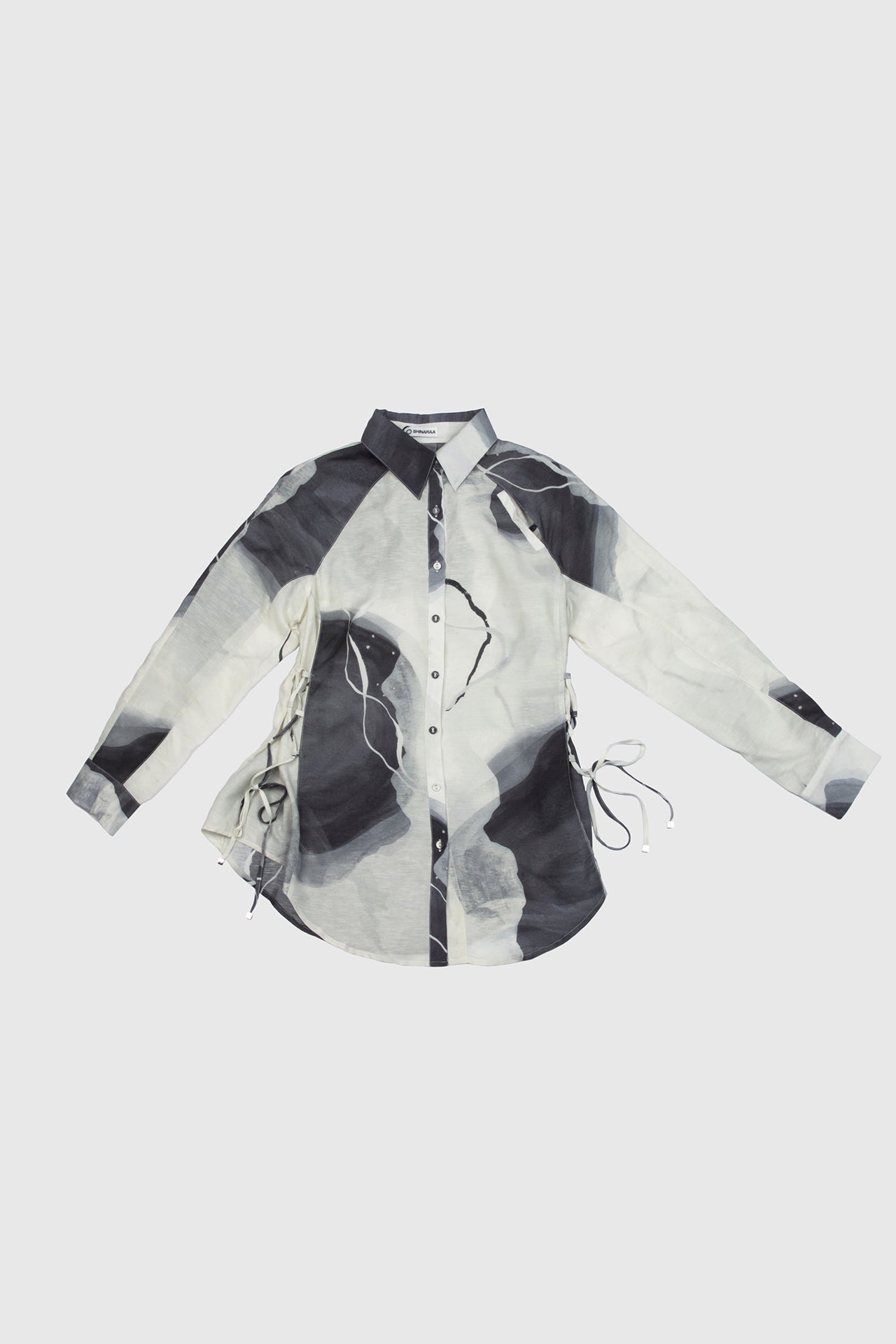 Inked Ombre Tension tie Raglan Shirt